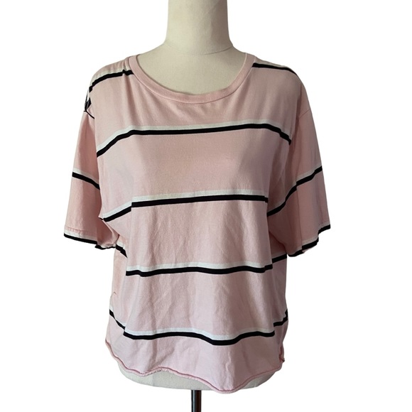 Ghanda Tops - GHANDA-Striped Basic Tee size 10
